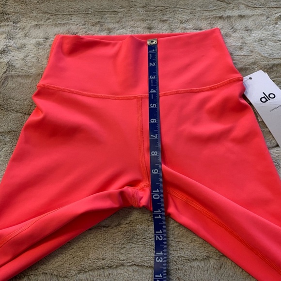 NWT💕ALO 7/8 High-Waist Airlift Legging in Fluorescent Pink Coral Size S - Picture 11 of 12